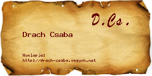Drach Csaba névjegykártya